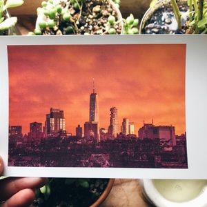 4x6 print of nyc skyline